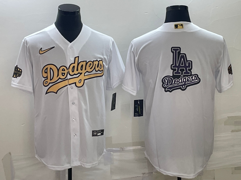 Men's Los Angeles Dodgers White Blank Jersey